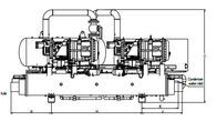 スマートな制御を用いる R134a によってあふれられるねじ圧縮機の水源のヒート ポンプ システム
